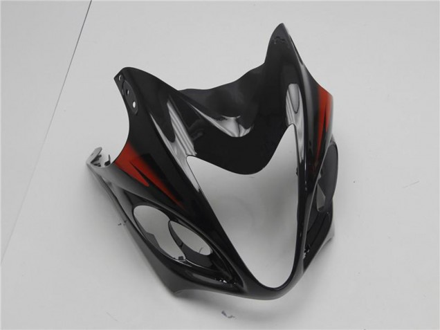 Erschwingliche Suzuki GSXR 1300 Hayabusa Motorrad Verkleidung 2008-2020 - Glanzendes Schwarz Rot