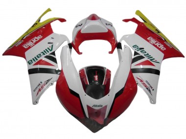 Erschwingliche Aprilia RSV1000 Motorrad Verkleidung 2003-2006 - Weiss Rot Grun Gelb Alitalia