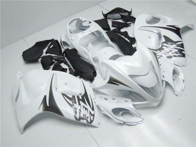 Erschwingliche Suzuki GSXR 1300 Hayabusa Motorrad Verkleidung 2008-2020 - Weiss