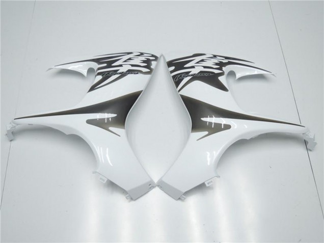 Erschwingliche Suzuki GSXR 1300 Hayabusa Motorrad Verkleidung 2008-2020 - Weiss