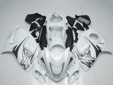 Erschwingliche Suzuki GSXR 1300 Hayabusa Motorrad Verkleidung 2008-2020 - Weiss