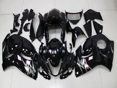 Erschwingliche Suzuki GSXR 1300 Hayabusa Motorrad Verkleidung 2008-2020 - Glanzendes Schwarz