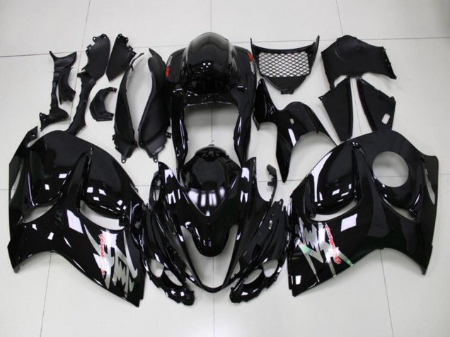 Erschwingliche Suzuki GSXR 1300 Hayabusa Motorrad Verkleidung 2008-2020 - Glanzendes Schwarz