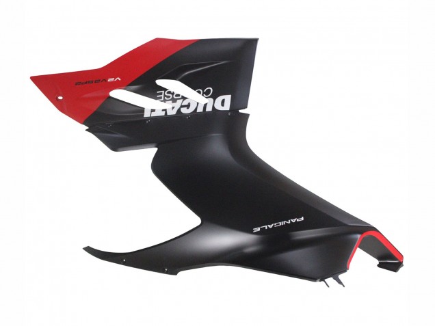 Erschwingliche Ducati Panigale V2 Motorrad Verkleidung 2020-2024 - Rot Matt Schwarz Corse
