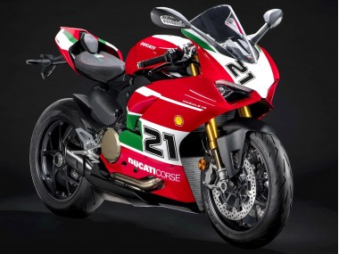 Erschwingliche Ducati Panigale V2 Motorrad Verkleidung 2020-2024 - Weiss Rot Grun Matt Schwarz Corse 21