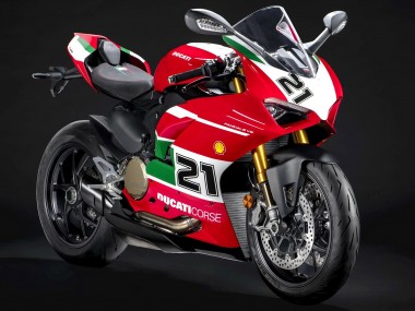 Erschwingliche Ducati Panigale V2 Motorrad Verkleidung 2020-2024 - Weiss Rot Grun Matt Schwarz Corse 21
