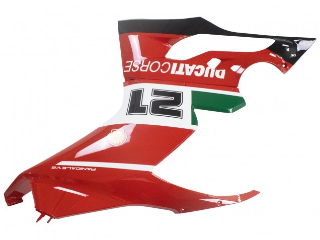 Erschwingliche Ducati Panigale V2 Motorrad Verkleidung 2020-2024 - Weiss Rot Grun Matt Schwarz Corse 21