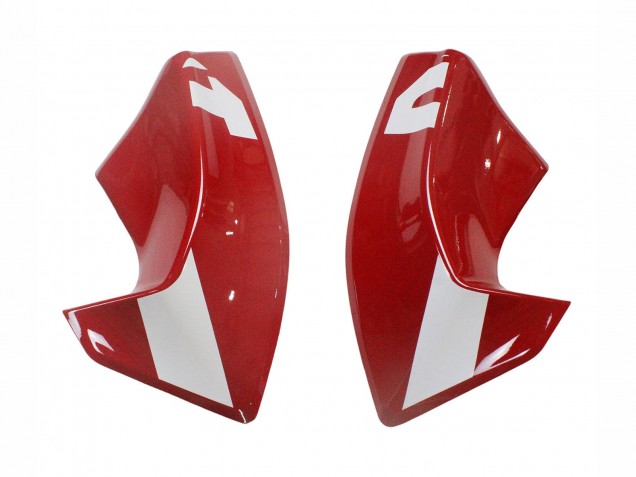 Erschwingliche Ducati Panigale V2 Motorrad Verkleidung 2020-2024 - Rot Glanzendes Schwarz Monster Corse