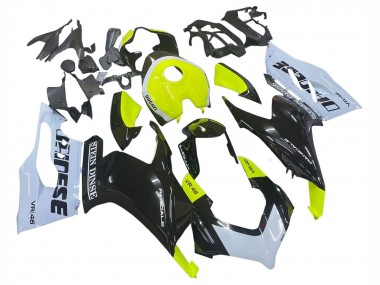 Erschwingliche Ducati Panigale V2 Motorrad Verkleidung 2020-2024 - Weiss Limetten Grun Glanzendes Schwarz Stein Dinse VR 46