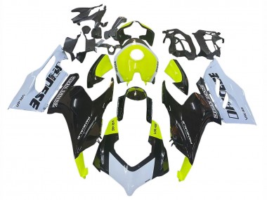 Erschwingliche Ducati Panigale V2 Motorrad Verkleidung 2020-2024 - Weiss Limetten Grun Glanzendes Schwarz Stein Dinse VR 46