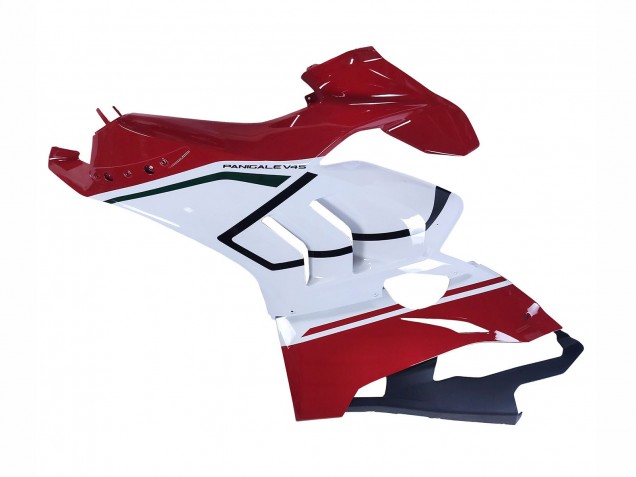 Erschwingliche Ducati Panigale V4 V4S Motorrad Verkleidung 2020-2021 - Weiss Rot Grun Matt Schwarz