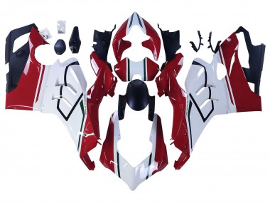 Erschwingliche Ducati Panigale V4 V4S Motorrad Verkleidung 2020-2021 - Weiss Rot Grun Matt Schwarz