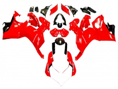 Erschwingliche Ducati Panigale V4 V4S Motorrad Verkleidung 2018-2019 - Weiss Rot Glanzendes Schwarz