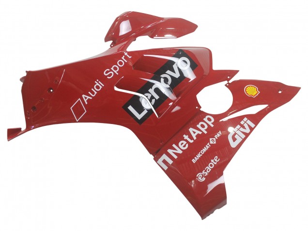 Erschwingliche Ducati Panigale V4 V4S Motorrad Verkleidung 2020-2021 - Rot Glanzendes Schwarz Lenovo 117