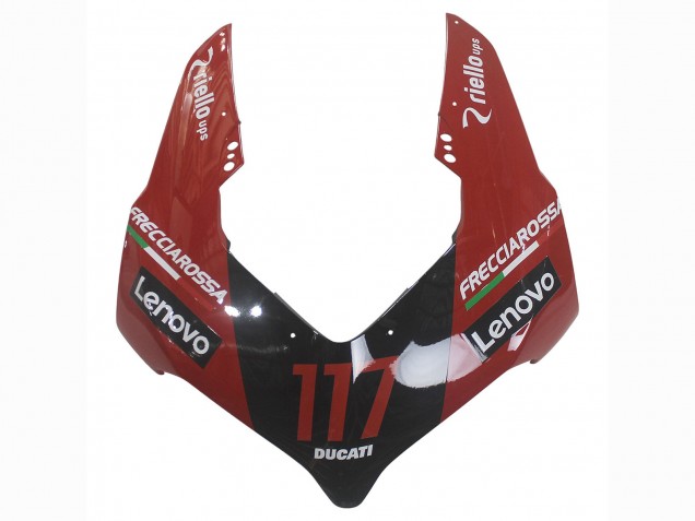 Erschwingliche Ducati Panigale V4 V4S Motorrad Verkleidung 2020-2021 - Rot Glanzendes Schwarz Lenovo 117