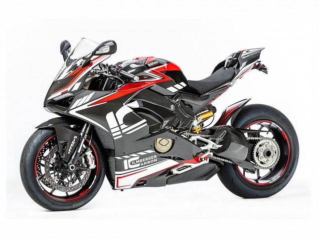 Erschwingliche Ducati Panigale V4 V4S Motorrad Verkleidung 2018-2019 - Rot Schwarz Grau Aruba 45