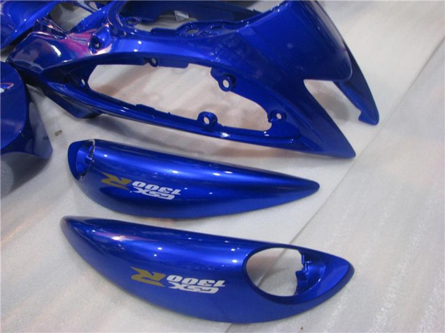 Erschwingliche Suzuki GSXR 1300 Hayabusa Motorrad Verkleidung 2008-2020 - Weiss Blau