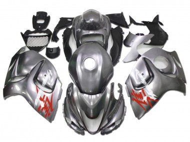 Erschwingliche Suzuki GSXR 1300 Hayabusa Motorrad Verkleidung 2008-2020 - Silber