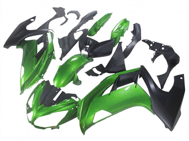 Erschwingliche BMW K1200S Motorrad Verkleidung 2005-2010 - Grun Matt Schwarz