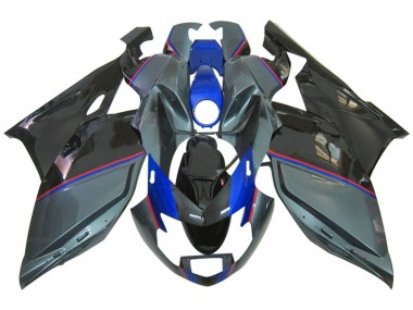 Erschwingliche BMW K1200S Motorrad Verkleidung 2005-2010 - Glanzendes Schwarz Grau Blau Rot