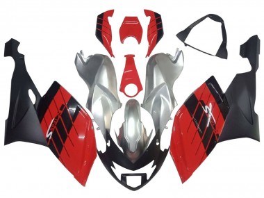 Erschwingliche BMW K1200S Motorrad Verkleidung 2005-2010 - Silber Rot Schwarz