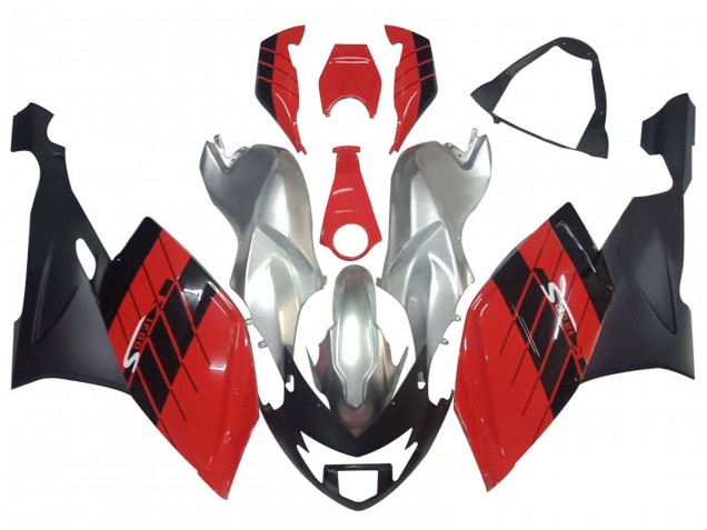 Erschwingliche BMW K1200S Motorrad Verkleidung 2005-2010 - Silber Rot Schwarz
