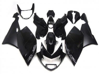 Erschwingliche BMW K1200S Motorrad Verkleidung 2005-2010 - Glanzendes Schwarz Matt Schwarz
