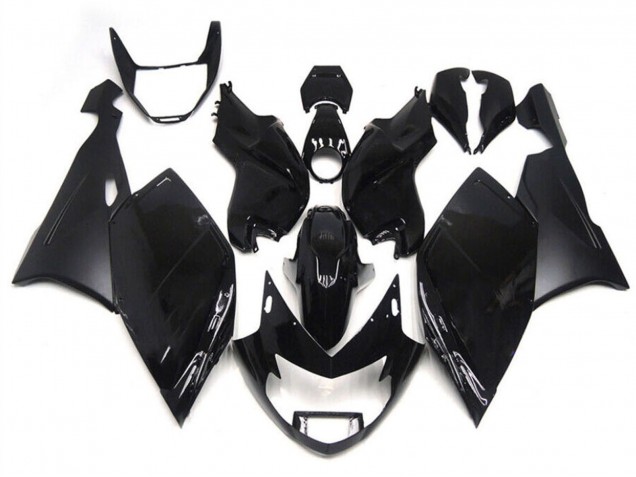 Erschwingliche BMW K1200S Motorrad Verkleidung 2005-2010 - Glanzendes Schwarz Matt Schwarz