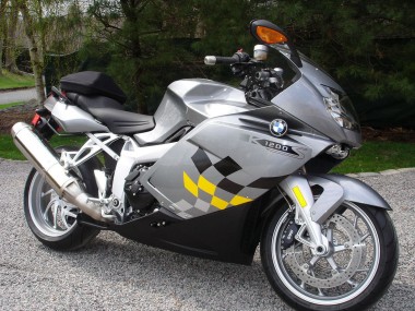 Erschwingliche BMW K1200S Motorrad Verkleidung 2005-2010 - Silber Gelb Schwarz