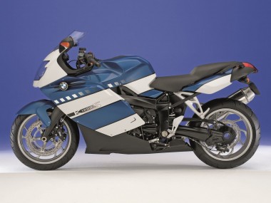 Erschwingliche BMW K1200S Motorrad Verkleidung 2005-2010 - Weiss Dunkel Blau