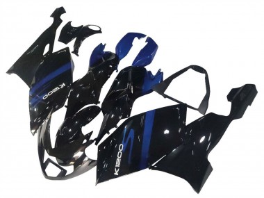 Erschwingliche BMW K1200S Motorrad Verkleidung 2005-2010 - Blau Glanzendes Schwarz