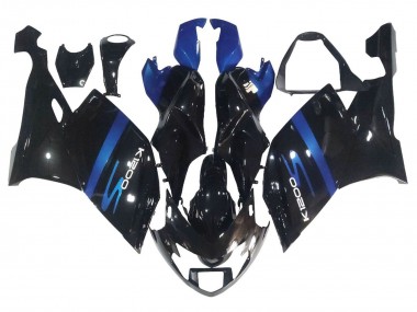 Erschwingliche BMW K1200S Motorrad Verkleidung 2005-2010 - Blau Glanzendes Schwarz