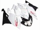 Erschwingliche BMW K1200S Motorrad Verkleidung 2005-2010 - Weiss Glanzendes Schwarz