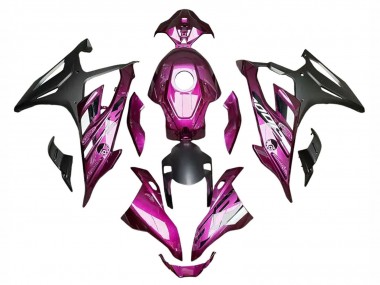 Erschwingliche BMW S1000RR Motorrad Verkleidung 2023-2024 - Lila Matt Schwarz