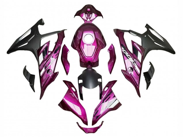 Erschwingliche BMW S1000RR Motorrad Verkleidung 2023-2024 - Lila Matt Schwarz