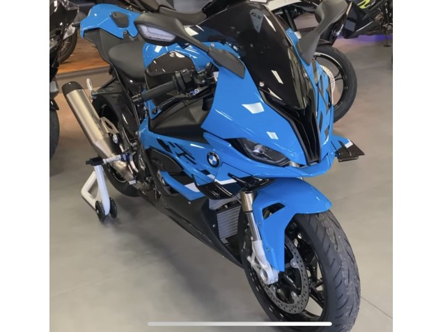 Erschwingliche BMW S1000RR Motorrad Verkleidung 2023-2024 - Blau Schwarz