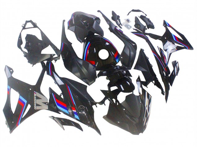 Erschwingliche BMW S1000RR Motorrad Verkleidung 2023-2024 - Schwarz Blau Rot