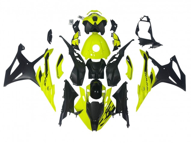Erschwingliche BMW S1000RR Motorrad Verkleidung 2023-2024 - Gelb Schwarz