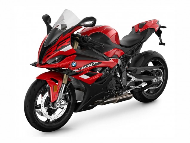 Erschwingliche BMW S1000RR Motorrad Verkleidung 2023-2024 - Rot Matt Schwarz