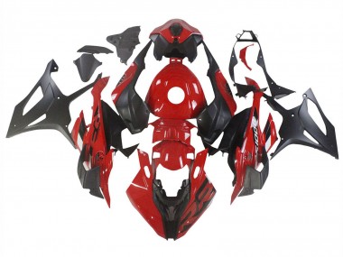 Erschwingliche BMW S1000RR Motorrad Verkleidung 2023-2024 - Rot Matt Schwarz