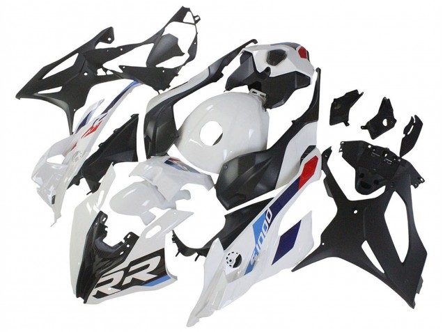 Erschwingliche BMW S1000RR Motorrad Verkleidung 2023-2024 - Weiss Blau Rot Matt Schwarz