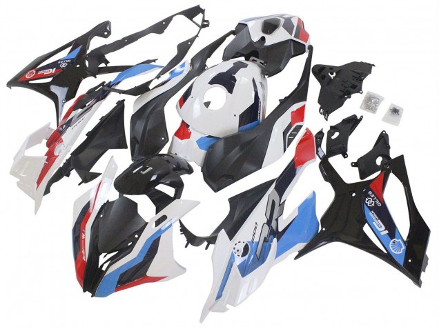 Erschwingliche BMW S1000RR Motorrad Verkleidung 2023-2024 - Weiss Blau Rot Matt Schwarz