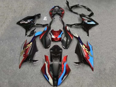 Erschwingliche BMW S1000RR Motorrad Verkleidung 2023-2024 - Schwarz Rot Blau Gold