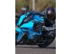 Erschwingliche BMW S1000RR Motorrad Verkleidung 2019-2022 - Blau Schwarz Carbonfaser