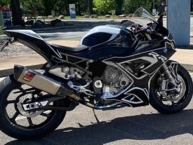 Erschwingliche BMW S1000RR Motorrad Verkleidung 2019-2022 - Schwarz Weiss