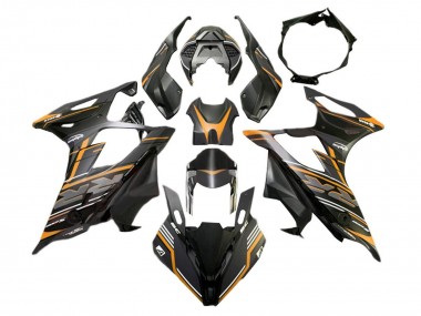 Erschwingliche BMW S1000RR Motorrad Verkleidung 2019-2022 - Matt Orange Schwarz
