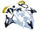 Erschwingliche BMW S1000RR Motorrad Verkleidung 2019-2022 - Weiss Gold