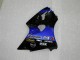 Erschwingliche Kawasaki ZX6R Motorrad Verkleidung 2000-2002 - Blau Glanzendes Schwarz Elf Bridgestone
