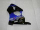 Erschwingliche Kawasaki ZX6R Motorrad Verkleidung 2000-2002 - Blau Glanzendes Schwarz Elf Bridgestone