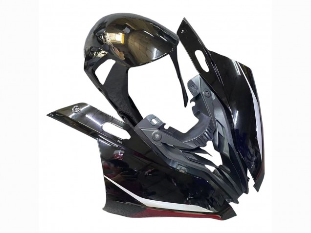 Erschwingliche BMW S1000RR Motorrad Verkleidung 2019-2022 - Schwarz Dunkel rot